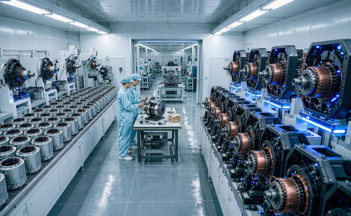 JUFOC motor production line